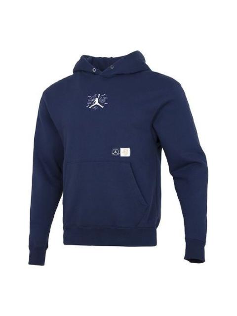 Men's Air Jordan CNY New Year's Edition Embroidered Logo Sports Pullover Navy Blue DO4083-410