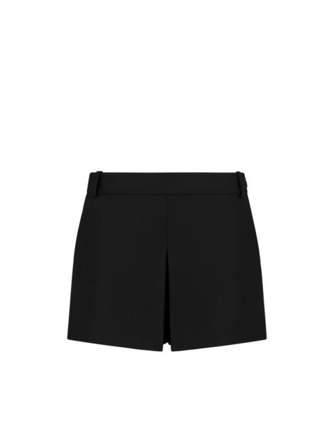 TOM FORD SILK BLEND TAILORED PLEATED SKORT