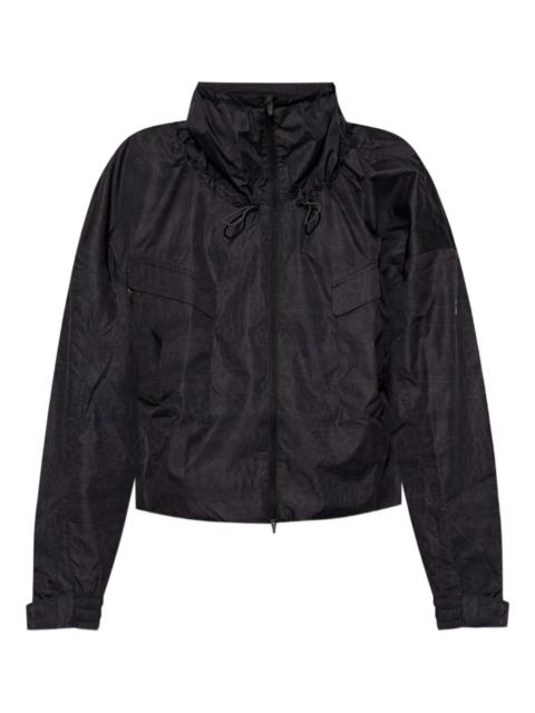 adidas drawstring high-neck jacket