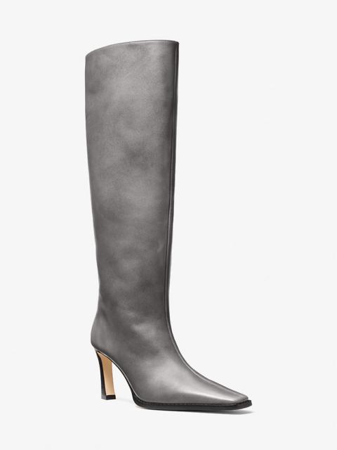 MICHAEL KORS Darrah Burnished Leather Boot