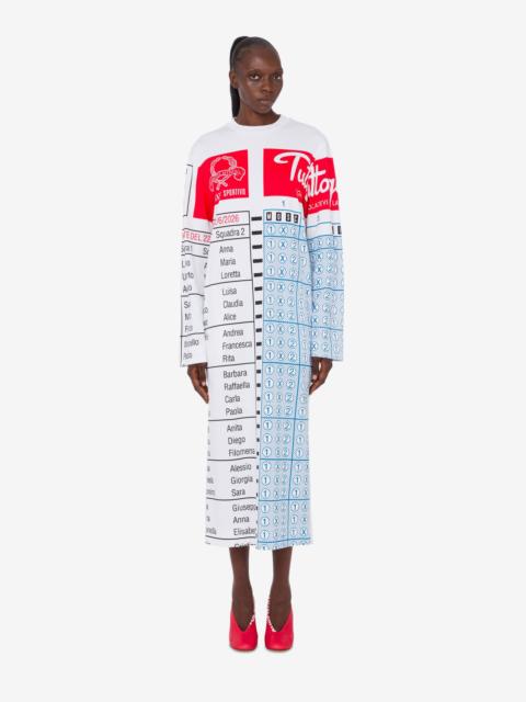 Moschino PRINTED HEAVY COTTON DRESS