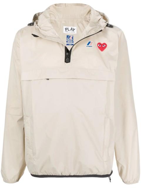 Comme des Garçons PLAY x K-Way quarter-zip hoodie