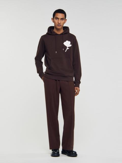 Sandro SWEATSHIRT WITH FLOWER PATCH