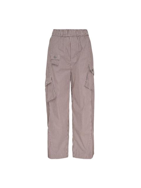GANNI Check Cotton Cargo Pants