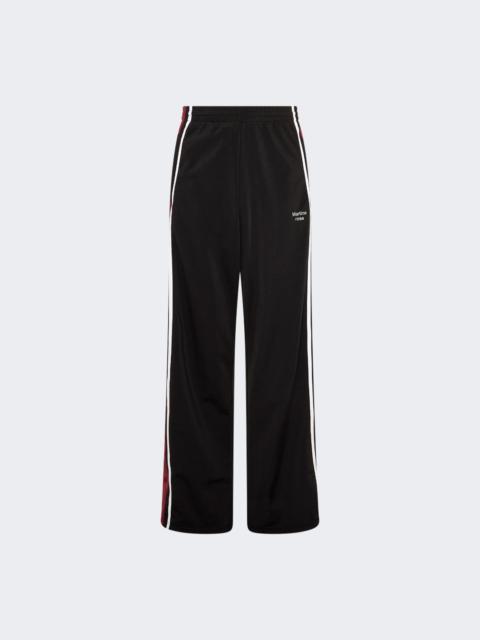 Martine Rose Wide Leg Trackpant Black Burgundy