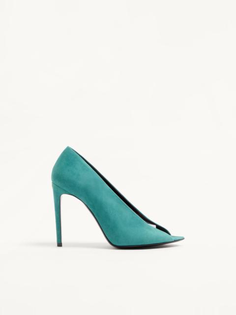 Valentino OPEN-TOE RÉVÉLÉ SUEDE PUMPS 105MM