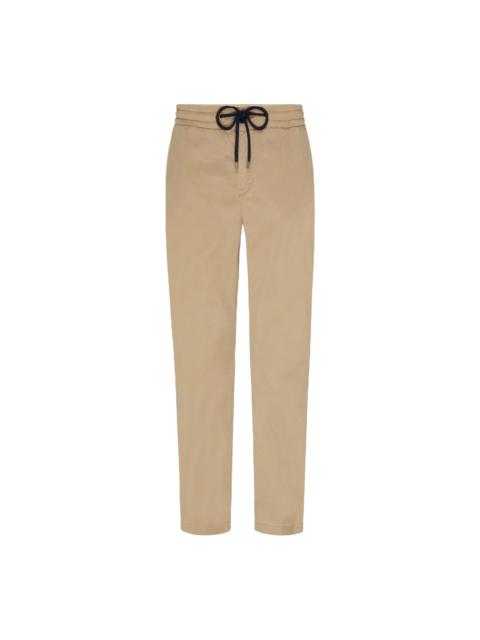 Vilebrequin Men Tencel Cotton Elastic Waist Pants