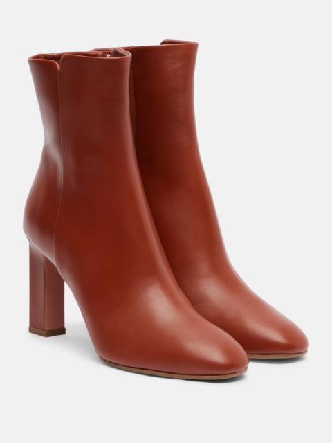 AQUAZZURA Sellier 85 leather ankle boots