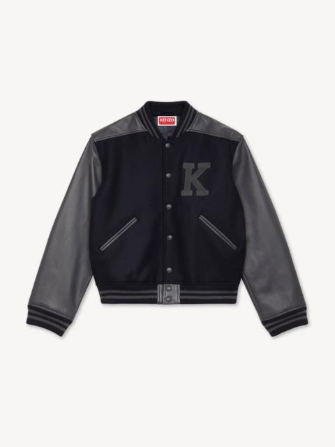 KENZO Genderless varsity jacket in wool and leather