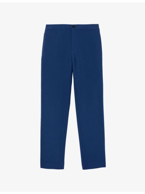 Sandro High-rise stretch-jersey trousers