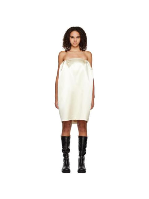 White Volume Minidress