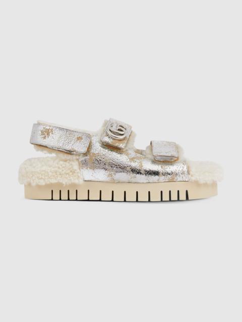 GUCCI Women's sandal with Double G