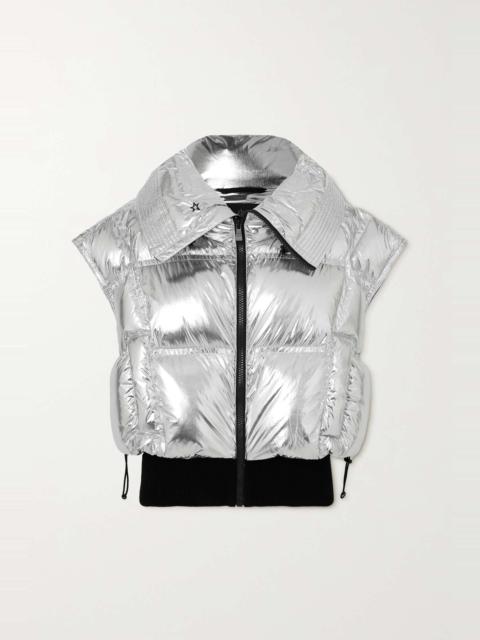 PERFECT MOMENT Sierra quilted metallic down gilet