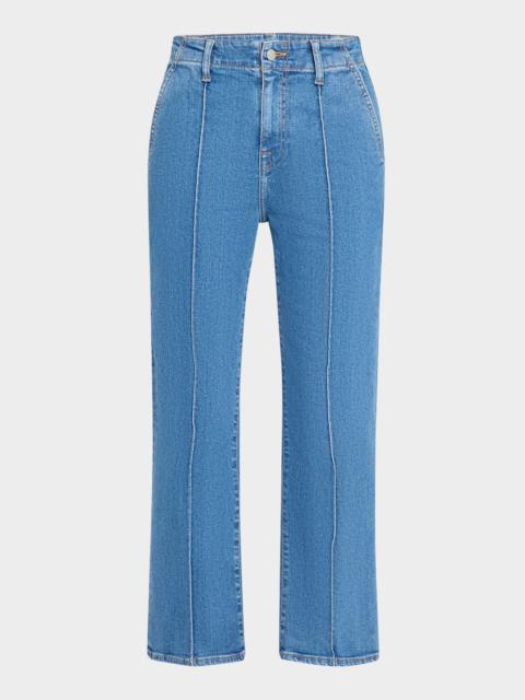 Ansel Mid-Rise Crop Flare Jeans