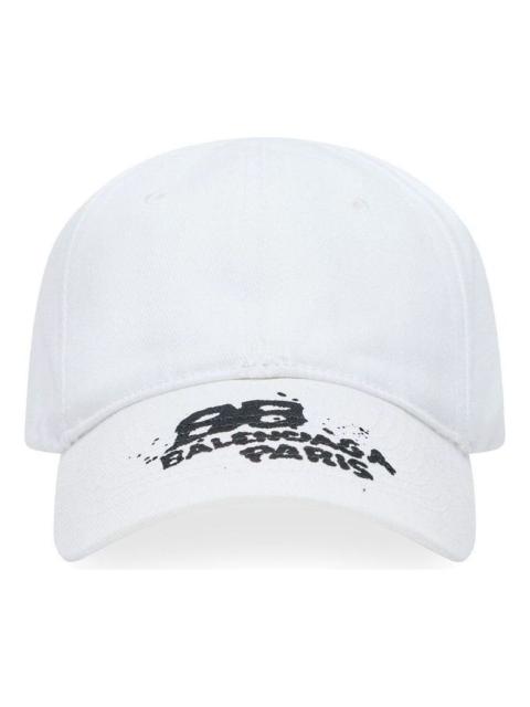 BALENCIAGA (WMNS) Balenciaga Hand-Drawn BB Icon Cap 'White' 723771410B29060