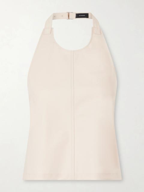 WARDROBE.NYC Cotton-blend Halterneck Top