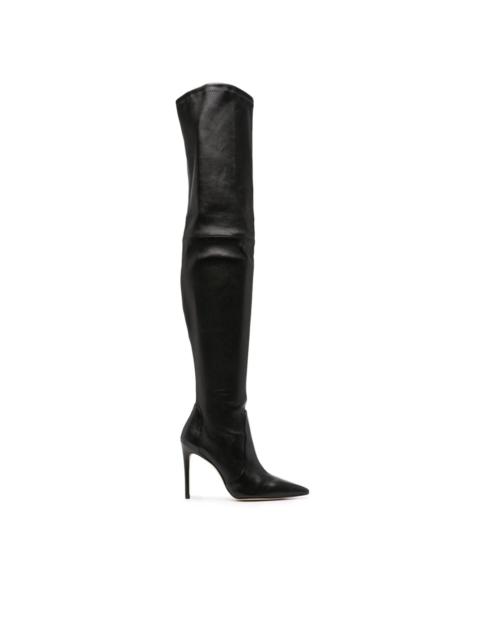 Ultrastuart 110mm leather thigh-high boots