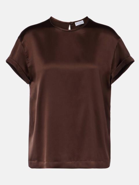 Brunello Cucinelli 크리스탈-embellishment 블라우스