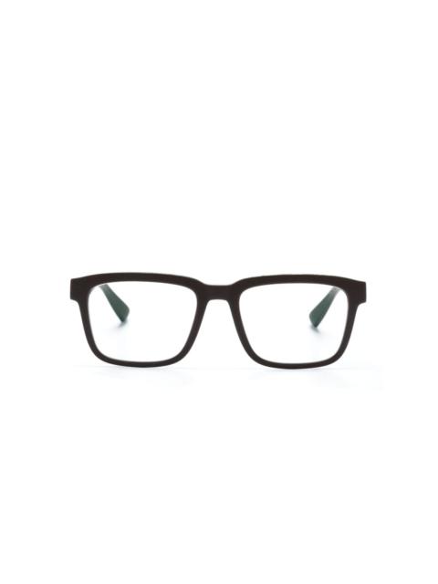 Helicon matte square-frame glasses