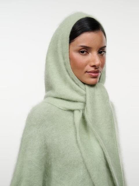 STAUD STAUD CASHMERE HOOD SCARF SPEARMINT