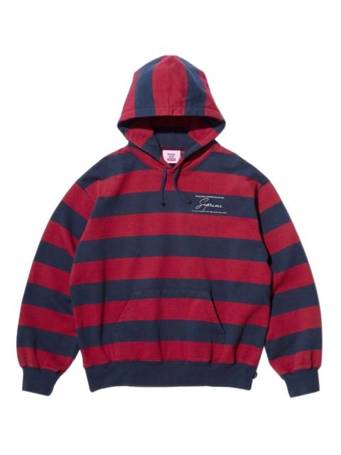 Supreme x Martine Rose® striped-pattern hoodie