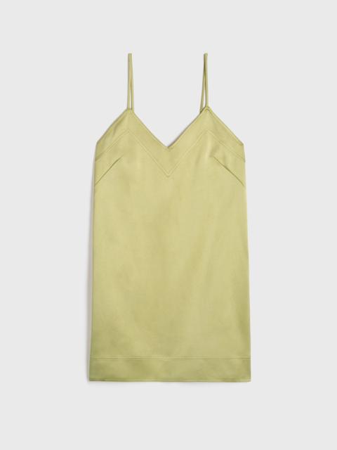 Contrast satin cami dress melon