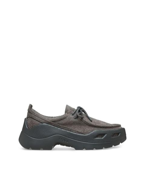 crocs Gallery "Black Sand" boat shoes