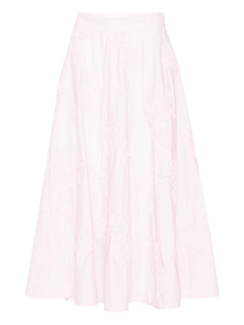 ROTATE flower midi skirt