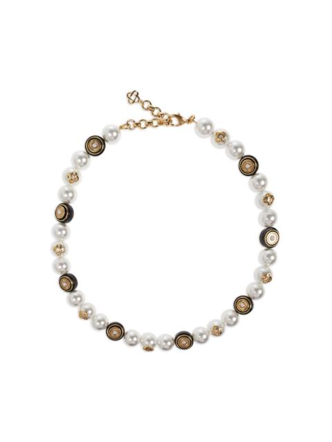 CASABLANCA pearl-embellished necklace
