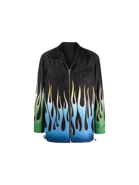 FLAME PRINT REVERSIBLE JACKET