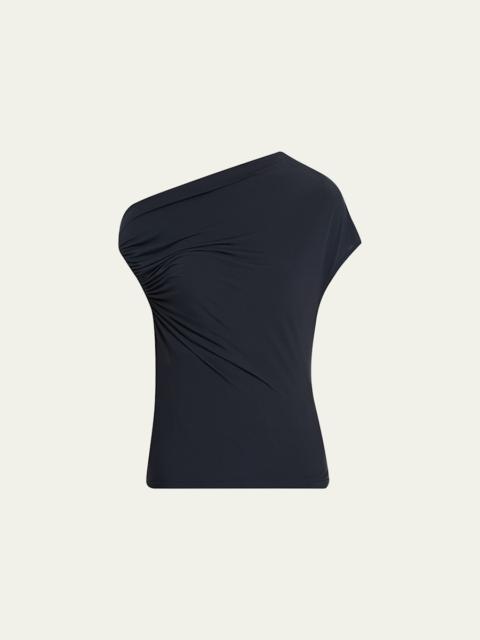 A.L.C. Halle Ruched Asymmetric Tee