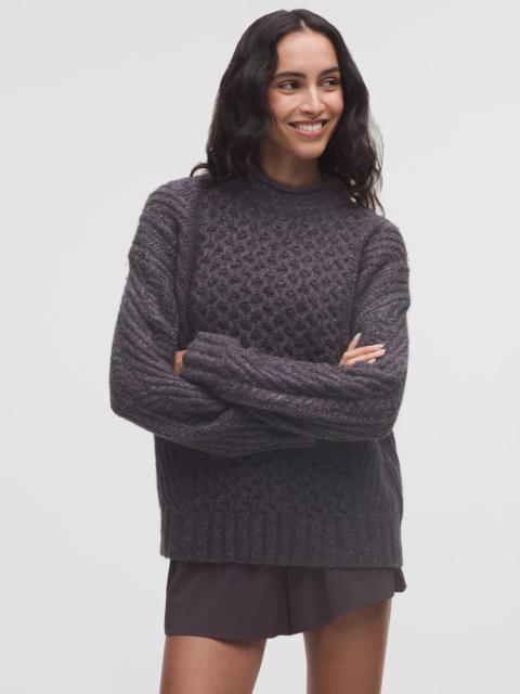 lululemon Wool-Blend Cable-Knit Sweater