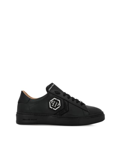 PHILIPP PLEIN Strass Hexagon Lo-Top Sneakers
