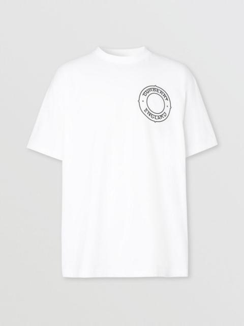 Burberry Logo Graphic Cotton Oversized T-shirt