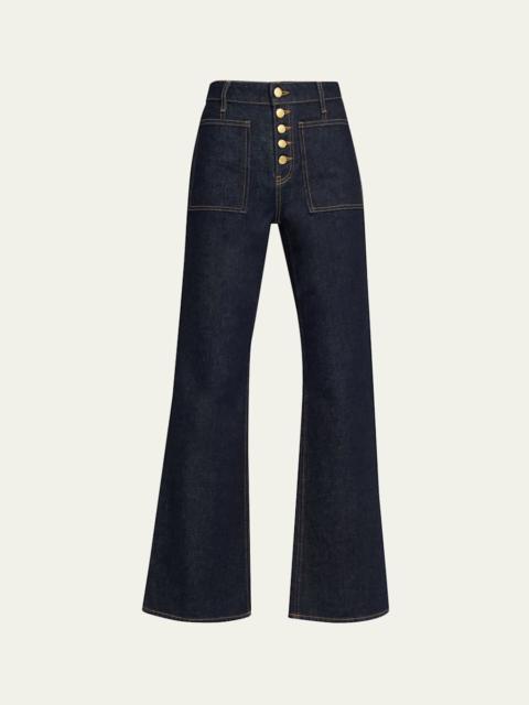 ULLA JOHNSON Lou Five-Button Flared Jeans
