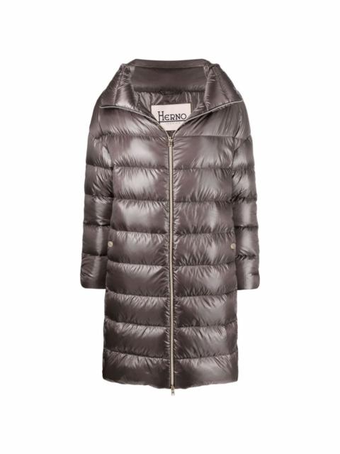 Herno down-feather mid-length coat