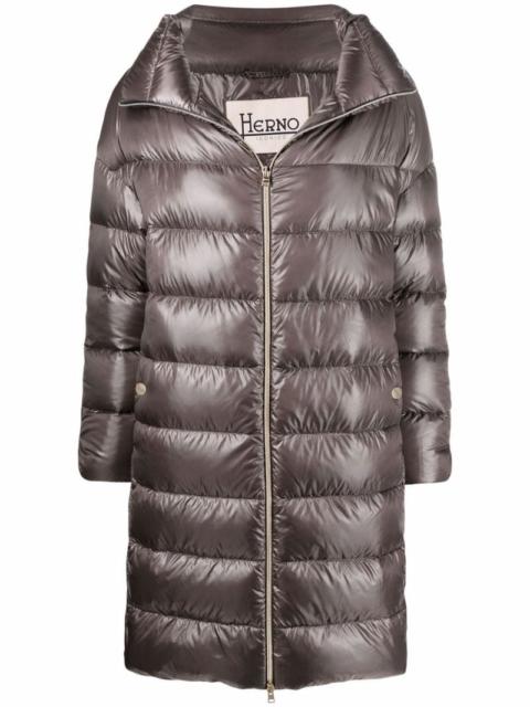 Herno down-feather mid-length coat