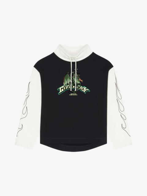 Givenchy SWEATSHIRT IN FLEECE WITH GIVENCHY DRAGON PRINT