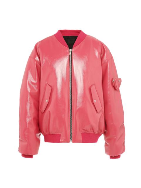Prada Oversized nappa leather bomber jacket