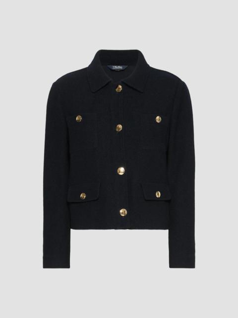 Max Mara Women's Boucle Look Jersey Jacket - Ultramarine