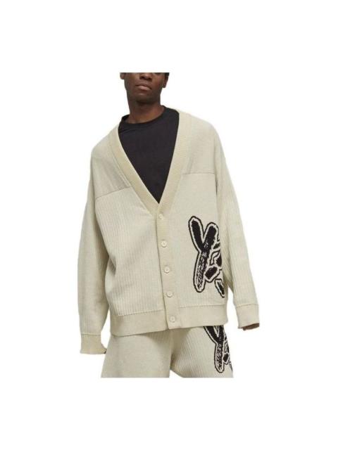 Y-3 adidas Y-3 Logo Knit Cardigan 'Off White' IA3110