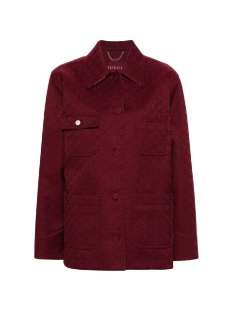 GUCCI GG jacquard military jacket