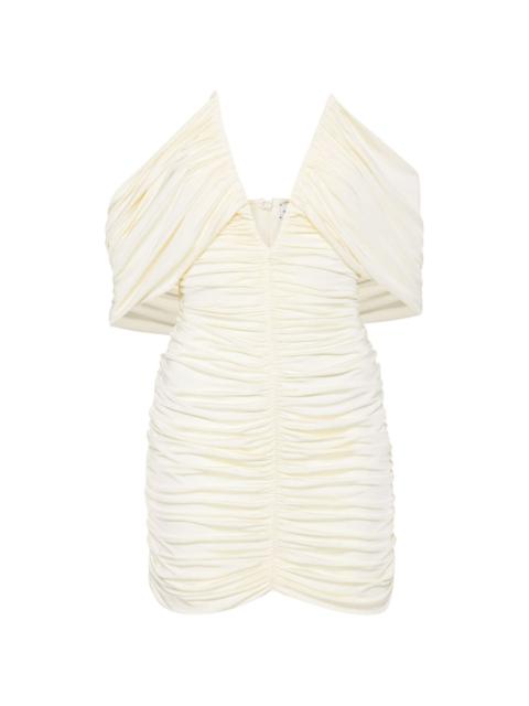 MAGDA BUTRYM off-shoulder ruched minidress