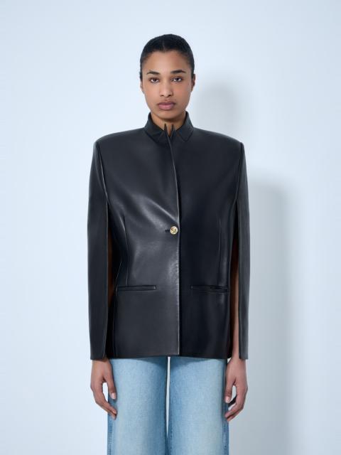 KHAITE Single-Breasted Leather Jacket