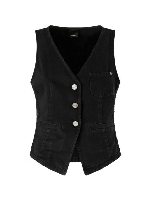 PINKO buttoned pocket waistcoat