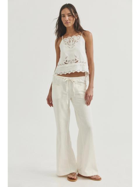 FREE PEOPLE Break The Ice Linen Slouch Flare Pants