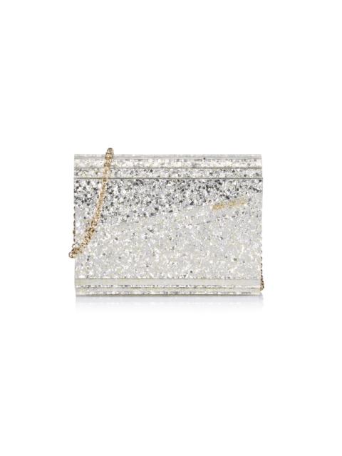 JIMMY CHOO Women's Coarse Glitter Candy Chain Wallet - Champagne