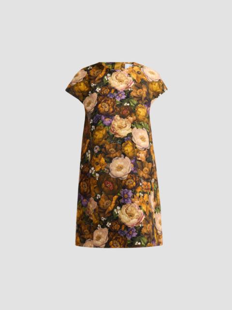 ADAM LIPPES Women's Agata Floral Wool & Silk Mini Dress - Gold Floral
