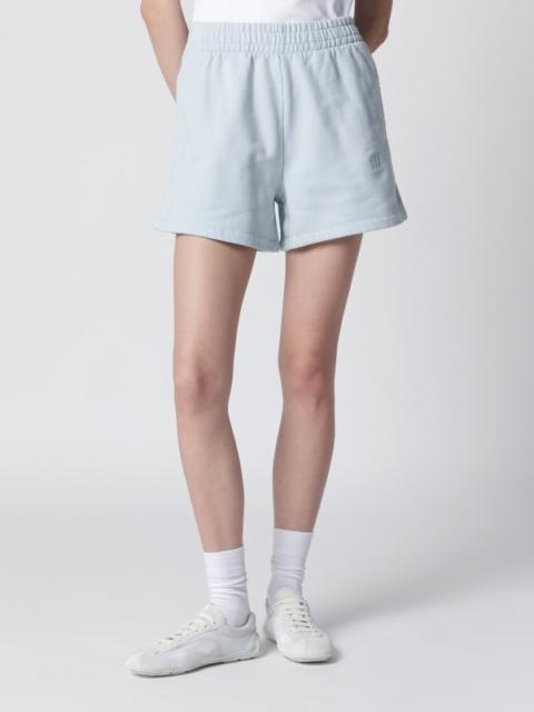 Light blue cotton shorts