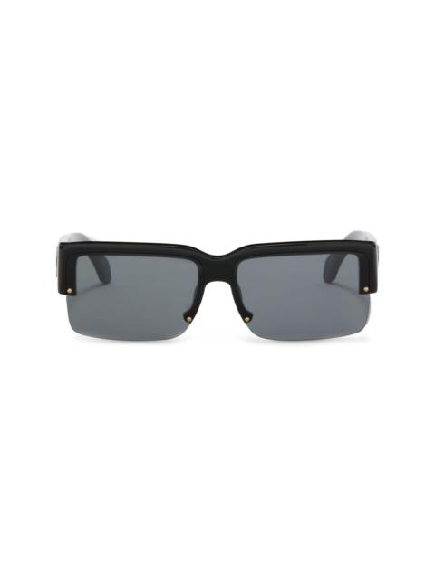 Drain rectangle-frame sunglasses